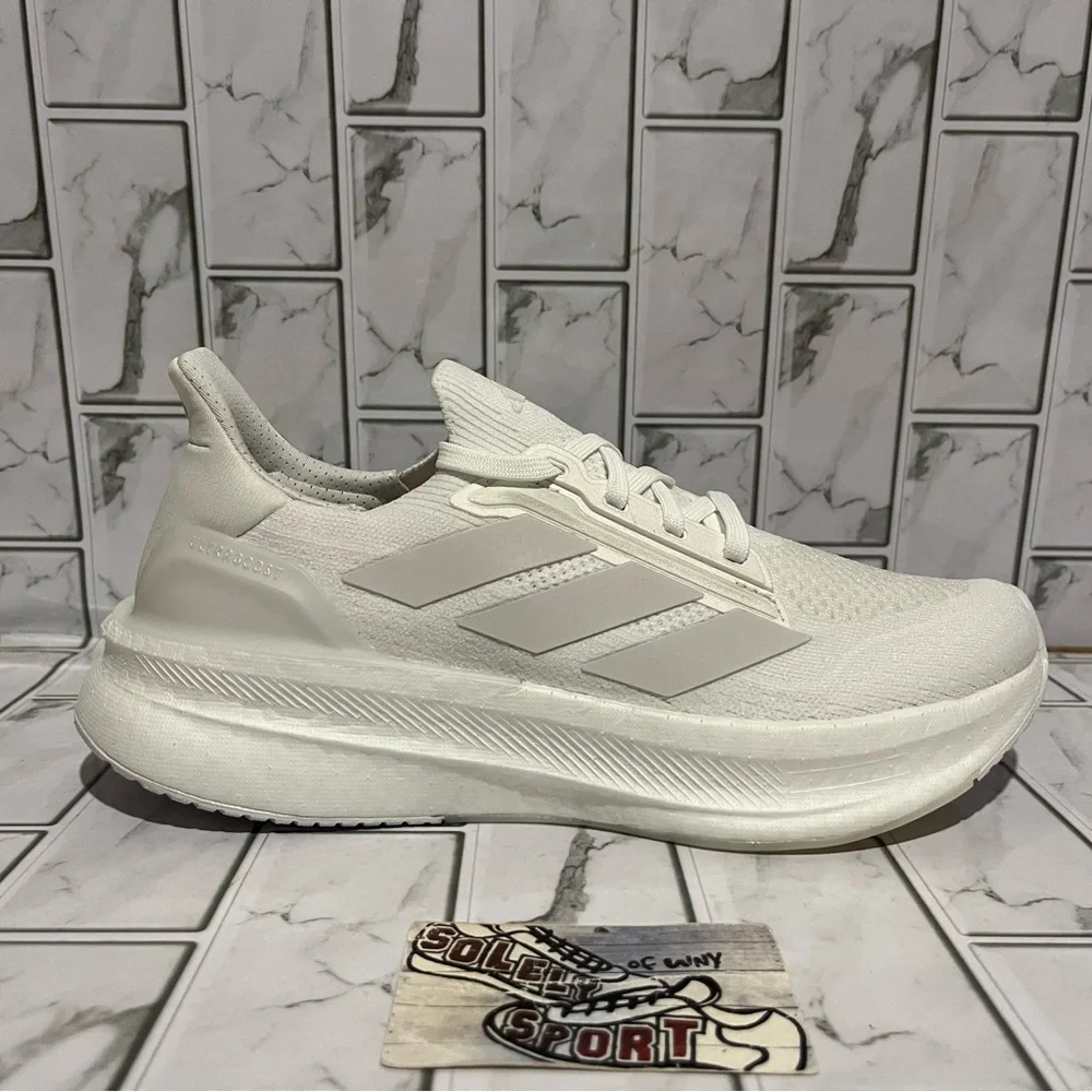 New Adidas Ultraboost 5X Ultra Boost Running Shoes Triple White Training Gym